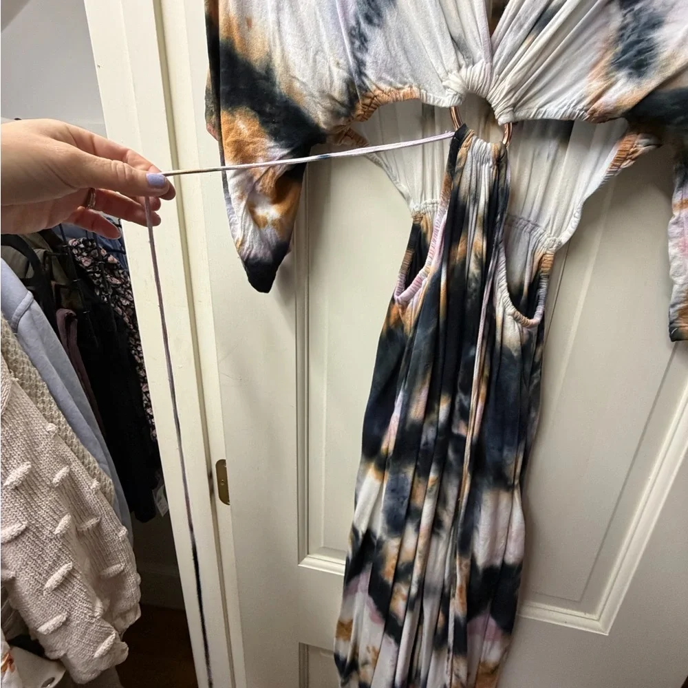 Young Fabulous & Broke Multicolor Tie-Dye Maxi Dress - Picture 2 of 4